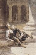 Augustus e.mulready Tired Minstrels (mk37) oil painting artist